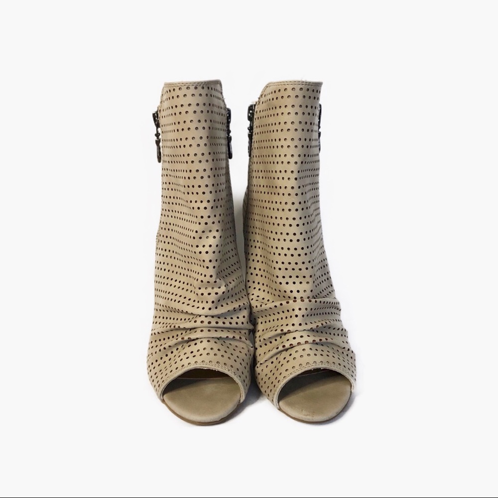 Report Taupe Open Toe Booties - image 3